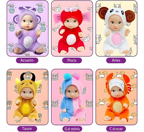 Lindo Juego De Minimuñecas Durmientes Realistas De 12 Piezas