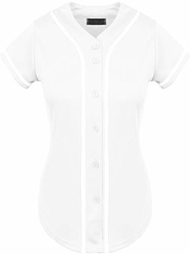 Imagen 3 de 5 de Sombrero Y Más Allá Mujeres Botón De Béisbol Tee Short Sleev