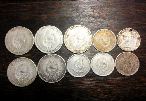 Mg* Monedas De Plata De Uruguay Al Peso Gramo - Consulte