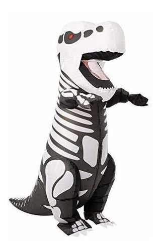 Disfraz Inflable De Halloween Esqueleto Dinosaurio Cuer...