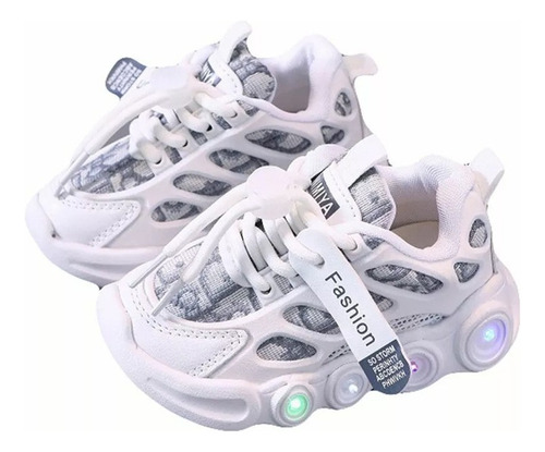Nuevos Zapatos Con Luz Led Para Niños, Calzado Deportivo Tra