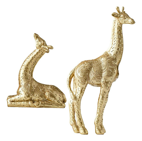 Estatua Decorativa De Jirafa Escultura Animal Para