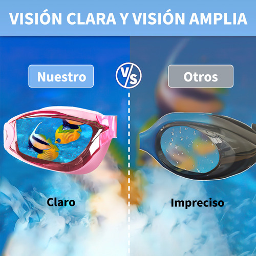 N Gafas De Natación Goggles Sin Fugas Protección Uv, Kit
