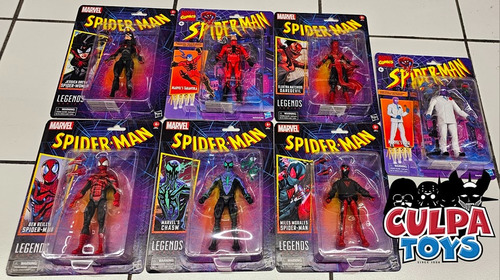 --- Culpatoys Marvel Legends Spider-man Wave Retro Compl ---