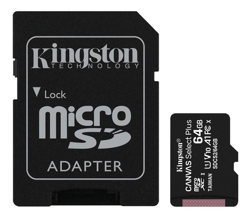 Imagen 2 de 2 de Tarjeta De Memoria Kingston Sdcs2 Sd 64gb