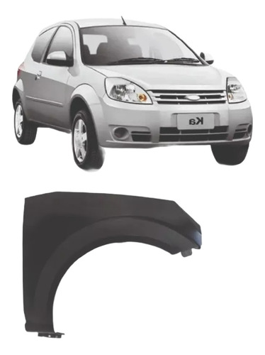 Paralama Direito Ford  Ka 2008 2009 2010 2011 2012 Novo