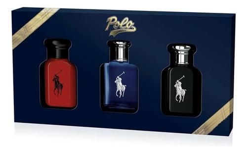 Ralph Lauren  Polo Blue Red Y Black En Cofre Original Oferta