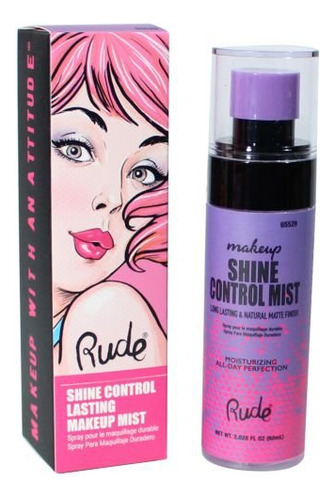 Rude Shine Control Lasting Makeup Mist 
