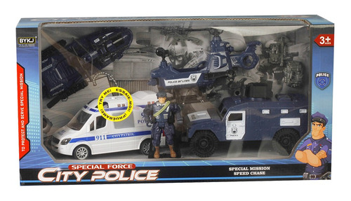 Juguete Set Policial Gran Calidad Con Luces Sonido Toy Store