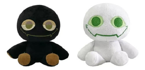 2 Uds Juego Periférico Pequeños Peluches Blanco Y Negro