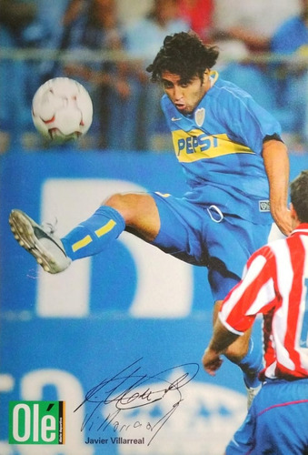 Póster Javier Villarreal De Boca Juniors. Diario Olé