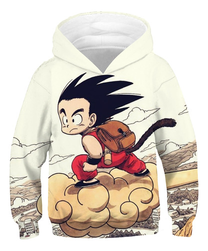 Siete Dragon Ball Goku Sudadera Con Capucha Para Niños Lindo