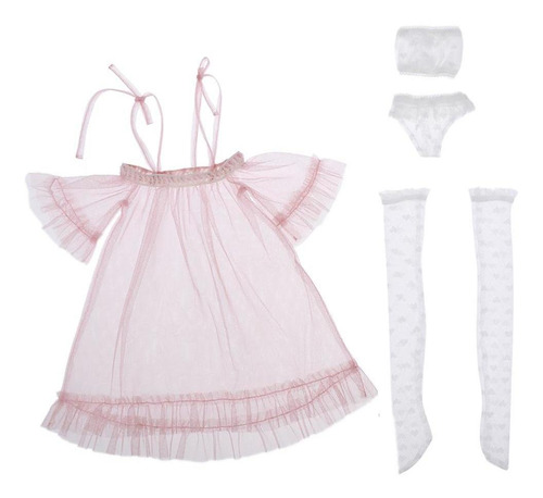 1/3 Vestido De Muñeca De Bjd Rosado