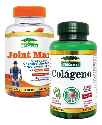 Joint Max Glucosamina + Colageno Con Magnesio Pack 2 Unidade