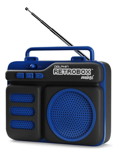 Dolphin Radio Bt Retrobox Azul