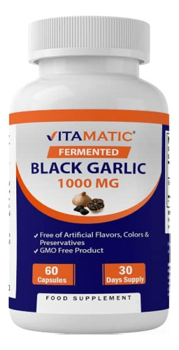 Vitamatic Extracto De Ajo Negro Fermentado 1000 Mg 60 Cápsul