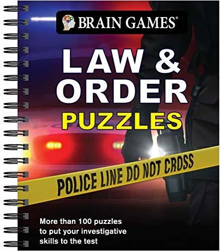 Book : Brain Games - Law And Order Puzzles - Publications..