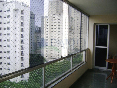 Imagem 3 de 15 de Apartamento Em Moema Com 208m² De Área Útil, 4 Dormitórios Sendo 3 Suítes, 5 Vagas. Fora De Rota! - Em18363