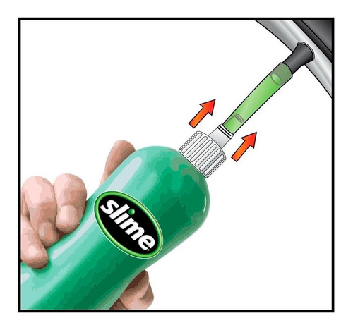 Imagen 4 de 9 de Sellador Antipinchadura S/ Cámara 16 Oz Slime Motoscba