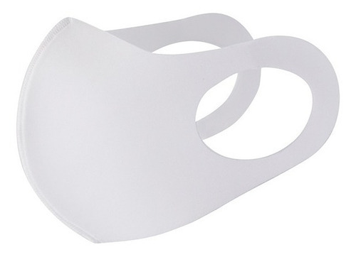 Cubrebocas 10.3x35 Cm Promocional Para Sublimación 8 Pz Color Blanco Diseño De La Tela Blanco