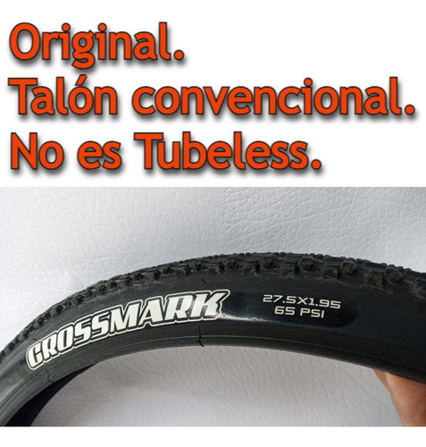 Imagen 2 de 7 de Llanta Maxxis Crossmark 27.5*1.95 Talón Convencional/ 60tpi