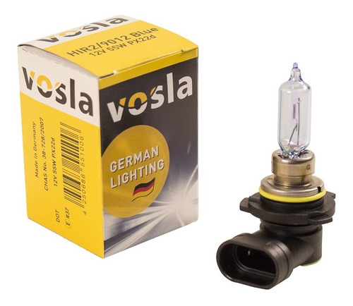 Imagen 1 de 4 de Lampara Halogena Livianos Hir2/9012 12v 55w (px22d) - Blue U