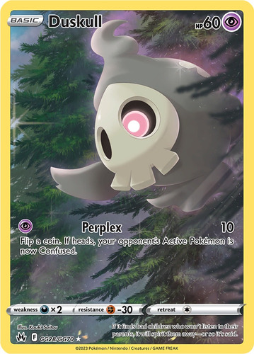 Cartas Pokemon Duskull Gg28/gg70 Full Art Crown Zenith Crz (Usado)