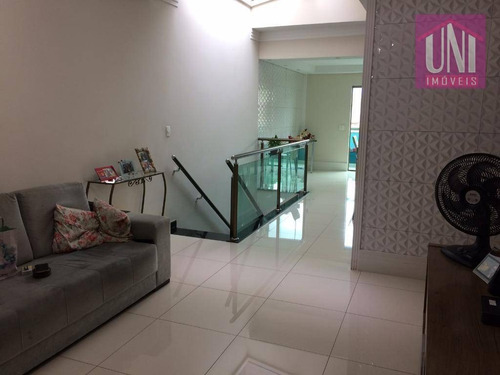 Sobrado Com 3 Dormitórios À Venda, 258 M² Por R$ 900.000 - Parque Erasmo Assunção - Santo André/sp - So0541