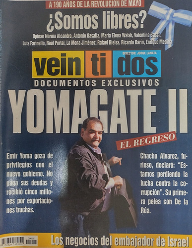 Revista Veintidos N°98 / 24 Mayo De 2000 / Yomagate Il-#33