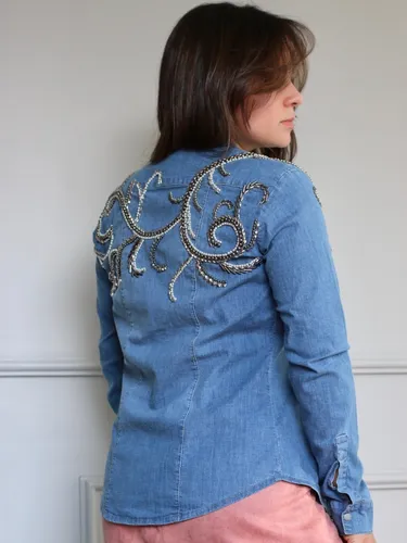 Camisas hotsell jeans bordadas