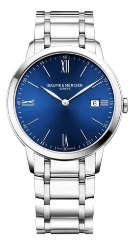 Baume Et Mercier Classima Blue Dial Mens Watch Moa10382