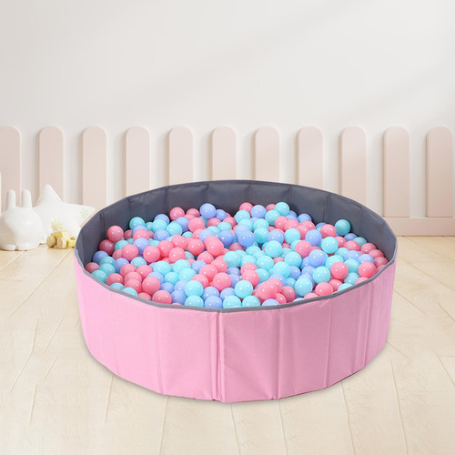 Pelotas De Océano Plegables, Piscina, Color Rosa, 100 Cm X