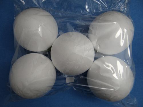 Set 5 Esferas De Plumavit 10 Cm Diámetro Ray Fen