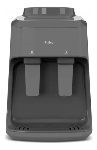Bebedouro De Mesa Água Natural E Gelada Bivolt Philco Pbe15c Cinza-escuro
