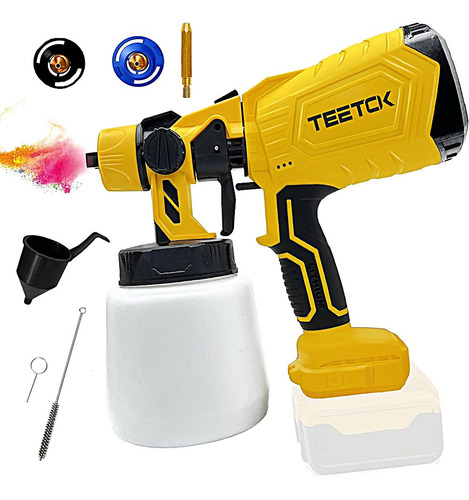 Teetok Pulverizador Pintura Sin Cable Bateria Dewalt 20v Max