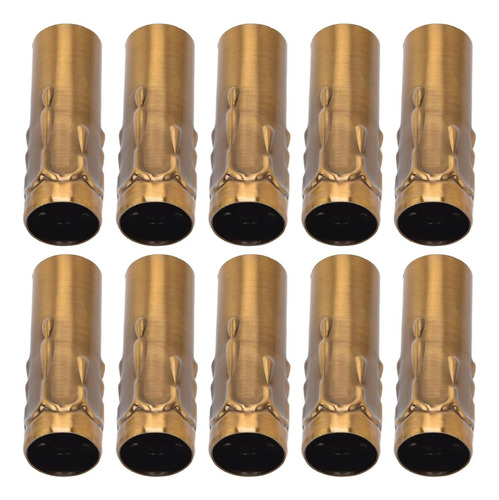 10pcs E14 Tubo De Metal Para La Lámpara De Vela Lámpara De