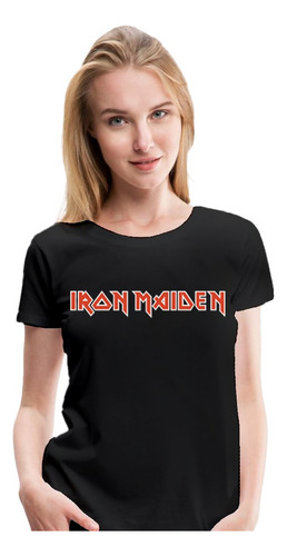 Polera Banda Rock Metal Iron Maiden Algodon  Mujer/niña