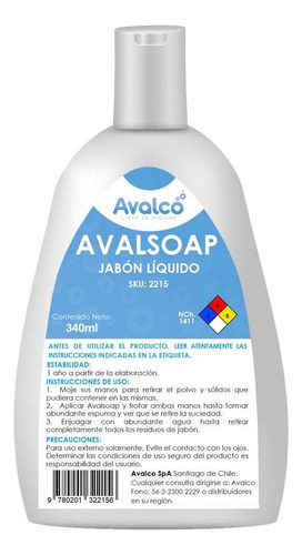 Avalsoap Jabón Líquido 340 Ml