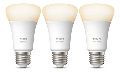 Philips Hue Lampara White E27 9w Bluetooth X 3 Unidades