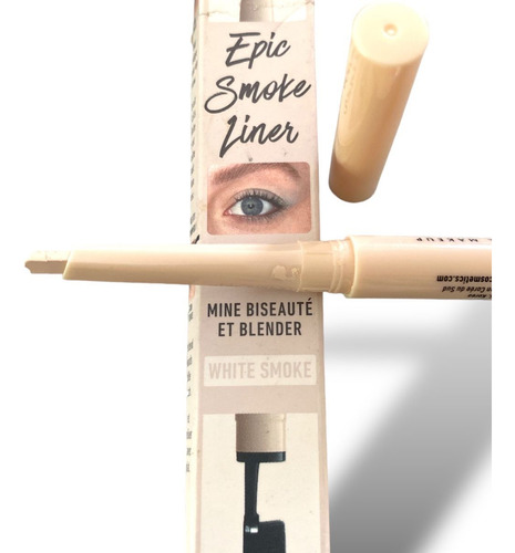 Delineador Retráctil Nyx Professional Makeup Color White Smoke Con Acabado Mate