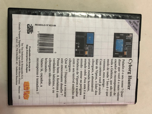 Master System : Cyborg Hunter Tectoy Com Caixa Manual Reprod (Usado)