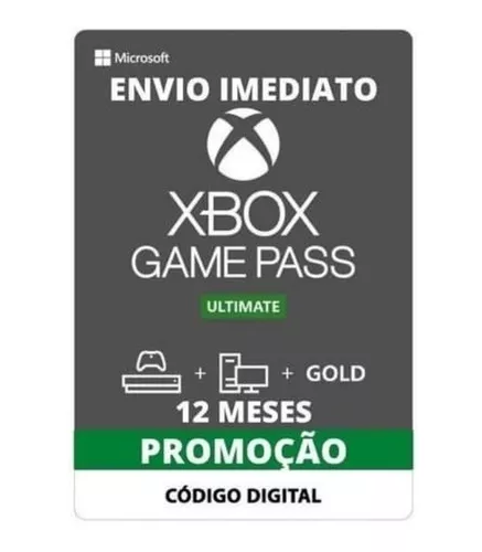 Xbox Game Pass Ultimate Codigo 25 Digitos 1 Mês - Assinaturas E