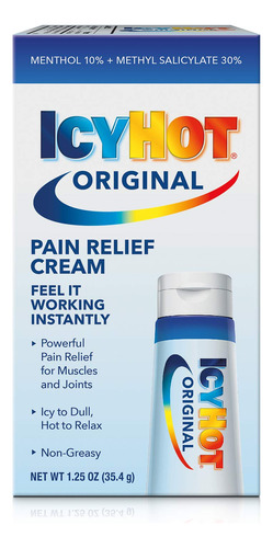 Icy Hot Crema Original Para Aliviar El Dolor, 1.25 Oz, Poten