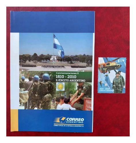 2010- 200 Años Ejército Argentino Sello (mint) Y Volante. 