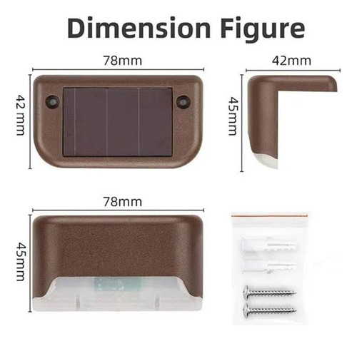 . Pack De 24 Luces Solares For Escaleras, Escalones Y Bolas