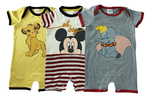 Kit Disney 3 Pañaleros Algodon Simba, Mickey, Dumbo