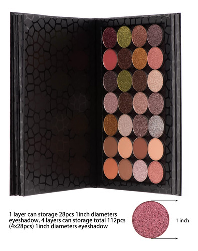 Allwon Paleta Magnética En Forma De Libro De 4 Capas, Caja D