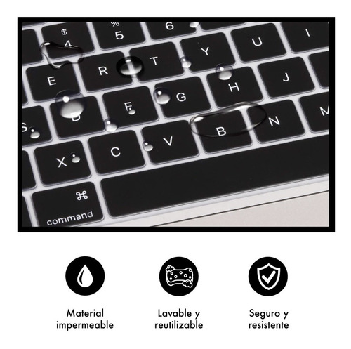 Imagen 3 de 10 de Protector Silicona Teclado Compatible Macbook 12 A1534