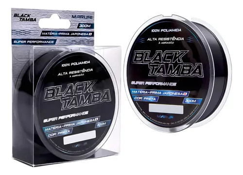 Linha Monofilamento Black Tamba 9.0 300m - Maruri 0,49mm
