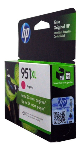 Cartucho Hp 951xl 951 Magenta Original Cn046al Vigente Verif